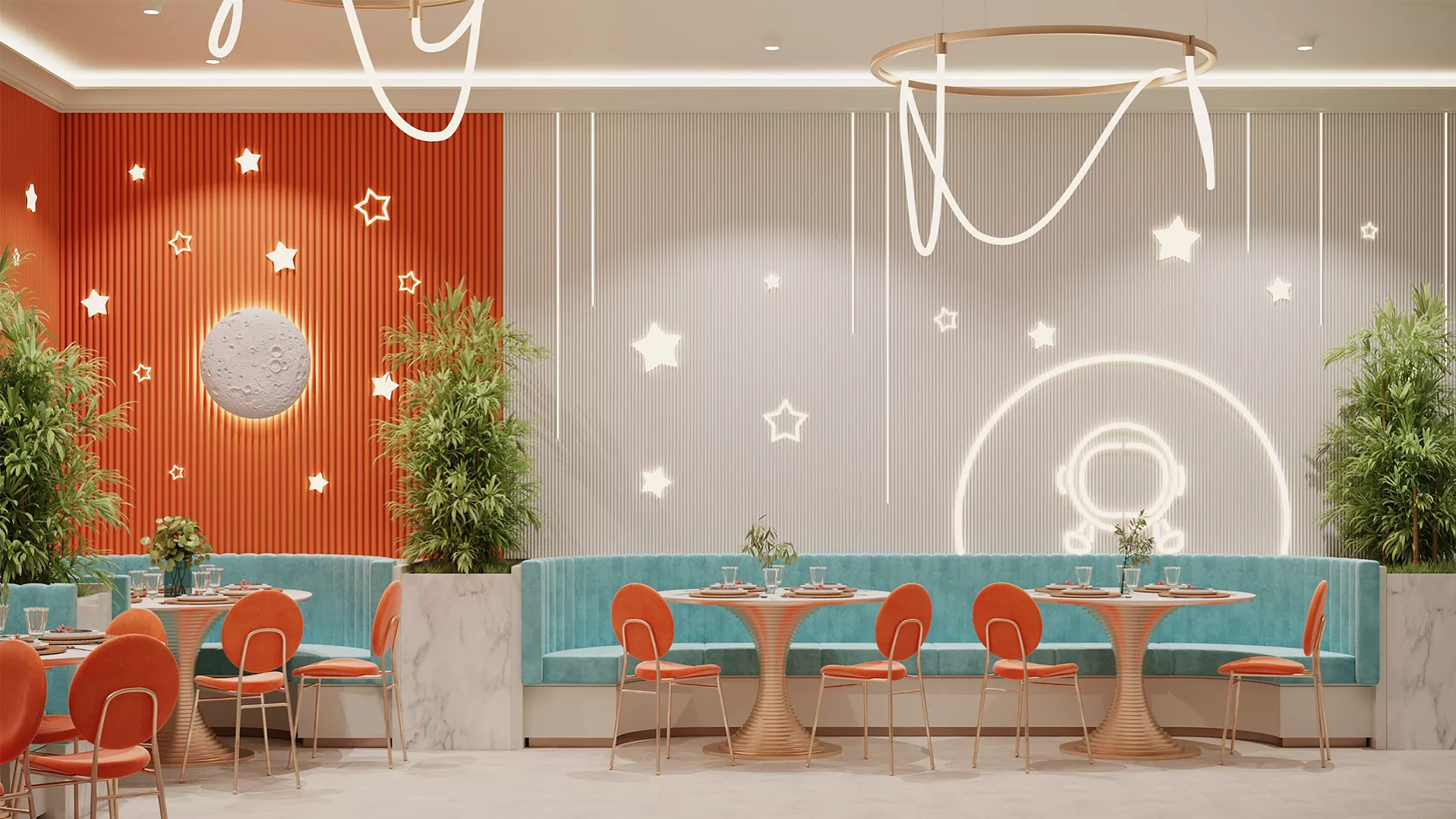 Гипсовая 3д панель MINIWOODS в интерьере