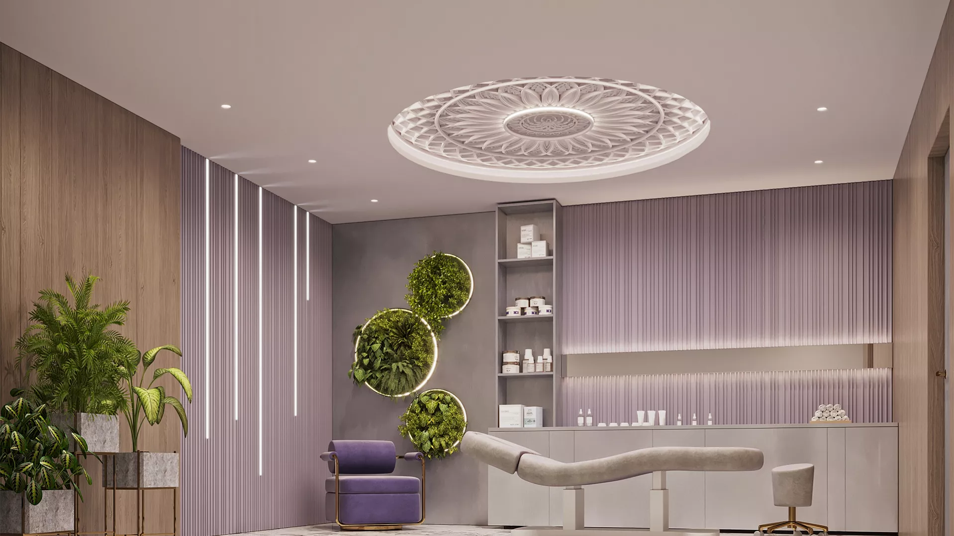 Гипсовое 3Д панно SHANGRILA от Артполе